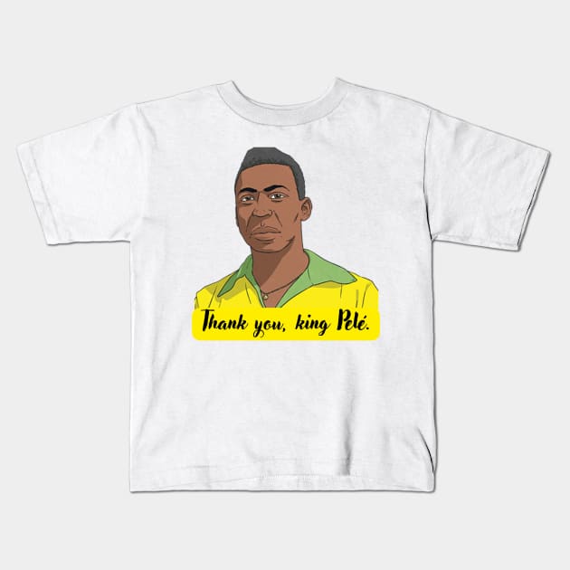 In honor to the king pelé. Kids T-Shirt by Surta Comigo